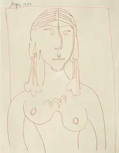Souza, F.N. (Artist). Untitled, 1950 | Drawing