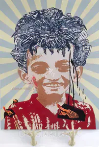 Kallat, Jitish (Artist). Carbon Milk-I, 2007 | Painting