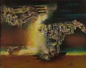 Misra, Hemanta (Artist). Fragmentation Time And Space, 1978 | Painting