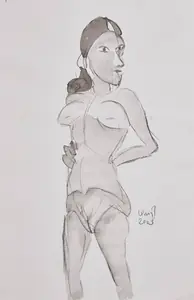 Subramanyan, K.G. (Artist). Untitled (Lady), 2003 | Painting
