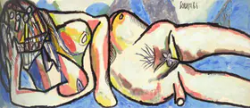 Souza, F.N. (Artist). Untitled, 1966 | Painting