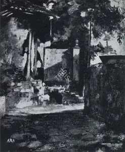Ara, K.H. (Artist). Quiet Corner, n.d. | Painting