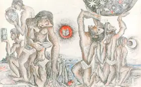 Sadequain (Artist). Untitled, 1975 | Drawing