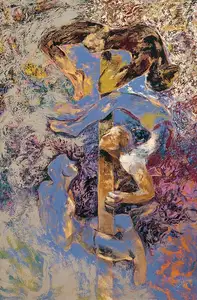 Shinde, Deepak (Artist). Outdoor (Mallakhamb), 1993 | Painting