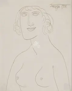Souza, F.N. (Artist). Untitled, 1956 | Drawing