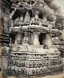 Lyon, Edmund David (Photographer), Bailoor Temple. (Carvings on the West Side), n.d. | Antiquarian Photograph