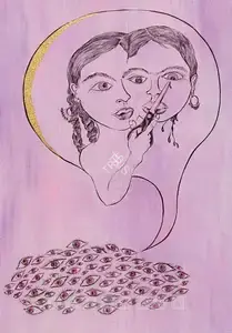 Ganesh, Chitra (Artist). Scissors, 2006 | Painting