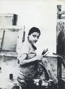 Khanna, Krishen (Photographer). Amrita at Work, n.d. | Contemporary Photograph