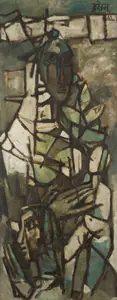 Husain, M.F. (Artist). Untitled (Family), 1961 | Painting
