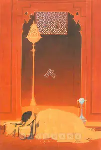 Chughtai, M.A.R. (Artist). The Extinguished Flame, n.d. | Painting