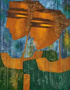Prajapati, Bharti (Artist). Durga - 3, 2013 | Painting