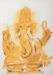 Tharani, Thota (Artist). Ganesha, n.d. | Painting