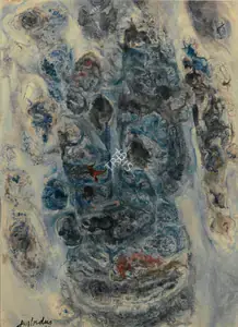 Ambadas (Artist). Untitled (Blue), 1966 | Drawing