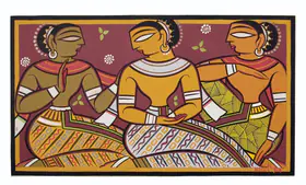 Roy, Jamini (Artist). Untitled (Seated Ladies), n.d. | Painting