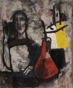 Husain, M.F. (Artist). Untitled, 1957 | Painting