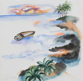 Khakhar, Bhupen (Artist). Sea View Form Marina Resort, 1999 | Painting