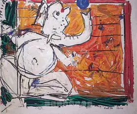 Husain, M.F. (Artist). Ganesh, 1984 | Painting