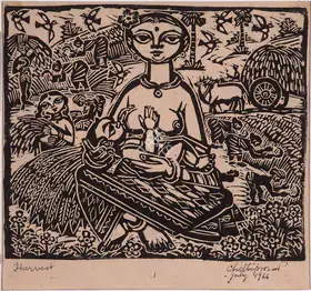 Chittaprosad (Artist). Harvest, 1969 | Graphic Art