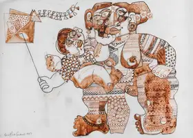 Gaekwad, Ranjitsinhrao (Artist). Untitled, 1997 | Painting
