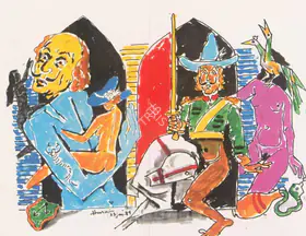 Husain, M.F. (Artist). Untitled, 1989 | Painting