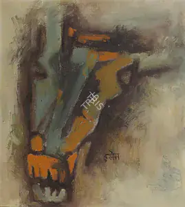Husain, M.F. (Artist). Horse Head, n.d. | Painting