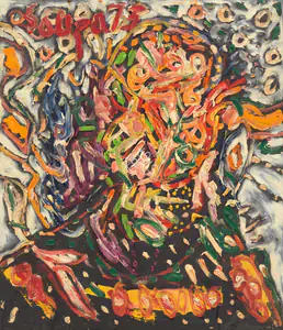 Souza, F.N. (Artist). Head, 1973 | Painting
