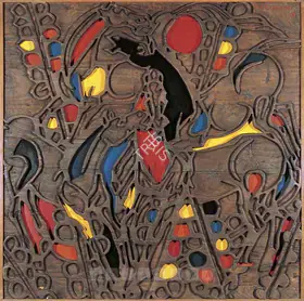 Sagara Piraji Artist Untitled Mixed media on wood 1986 Sculpture 00881127