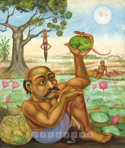 Gopikrishna (Artist). Frog Catchers Of Udiyankulangara, 2006 | Painting