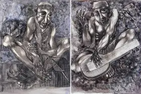 Sanyal, Gopal (Artist). Untitled, 1994 | Painting