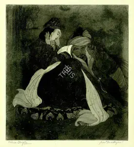 Chughtai, M.A.R. (Artist). Omar Khyam, n.d. | Graphic Art
