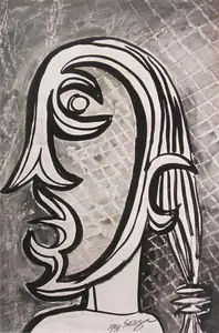 Souza, F.N. (Artist). Untitled, 1954 | Painting