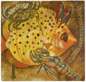 Almelkar, A.A. (Artist). Untitled (Marine Life), 1956 | Painting