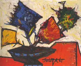 Souza, F.N. (Artist). Untitled, 1961 | Painting