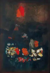 Raza, S.H. (Artist). Le Lac, 1964 | Painting