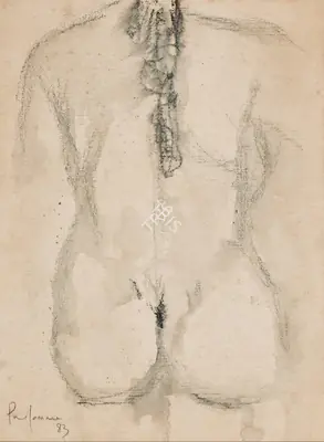 Padamsee, Akbar (Artist). Nude, 1983 | Painting