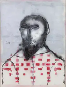 Souza, F.N. (Artist). Priest, 1967 | Painting
