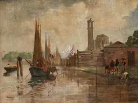 Varma, Rama (Artist). European Landscape, 1938 | Painting