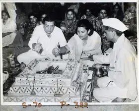 Unknown (Photographer). Raj Kapoor with wife Krishna Raj Kapoor, n.d. | Contemporary Photograph