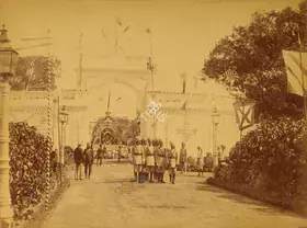 Dayal, Lala Deen (Photographer), Bashir-bagh Gateway, November 1889 | Antiquarian Photograph