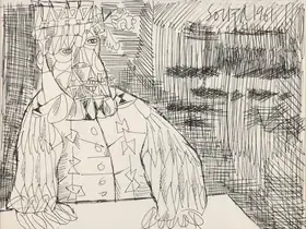 Souza, F.N. (Artist). Untitled (Emperor), 1961 | Drawing