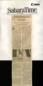 Chand, Sharmila (Reporter). Painting in Glass, 22 May 2004 | Newspaper Clipping | 00851596