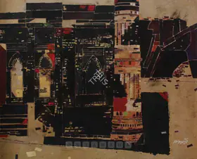 Haloi, Ganesh (Artist). Composition (Architecture), 1991 | Painting