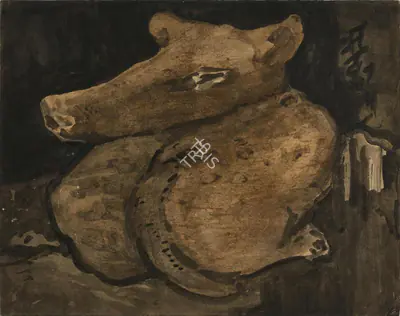 Tagore, Abanindranath (Artist). The Dog Who Has Lost His Master, 1941 | Drawing