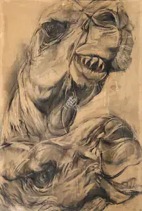 Sen, Paritosh (Artist). Camels, 1989 | Painting