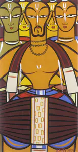 Roy, Jamini (Artist). Sadhus, n.d. | Painting