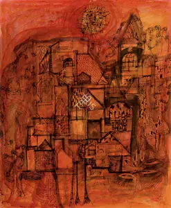 Chandra, Avinash (Artist). Sunrise, 1959 | Painting
