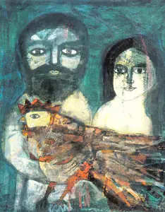 Narayan, Badri (Artist). Couple, c.1971 | Painting