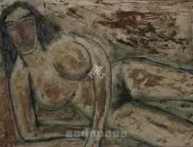Souza, F.N. (Artist). Reclining Nude, 1956 | Painting