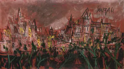 Souza, F.N. (Artist). Untitled, 1961 | Painting