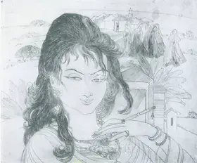Chughtai, M.A.R. (Artist). Sunder, n.d. | Graphic Art